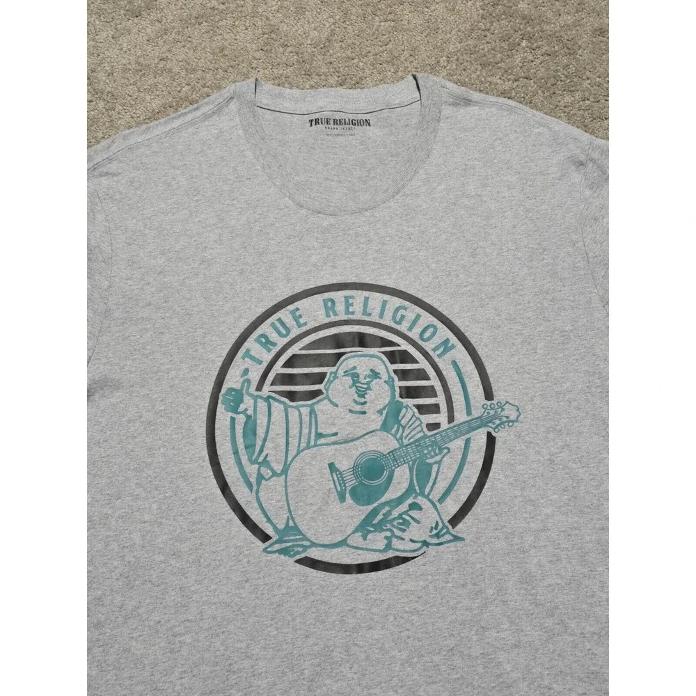 NWT True Religion Jeans‎ T-Shirt Graphic Buddha Logo Mens M